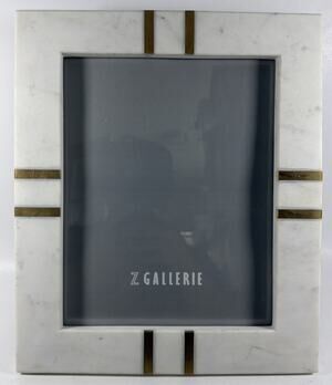 Z Gallerie White Marble/Stone 8x10 Photo Frame